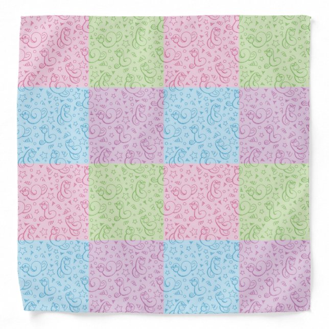 patterns with snakes bandana (Front)