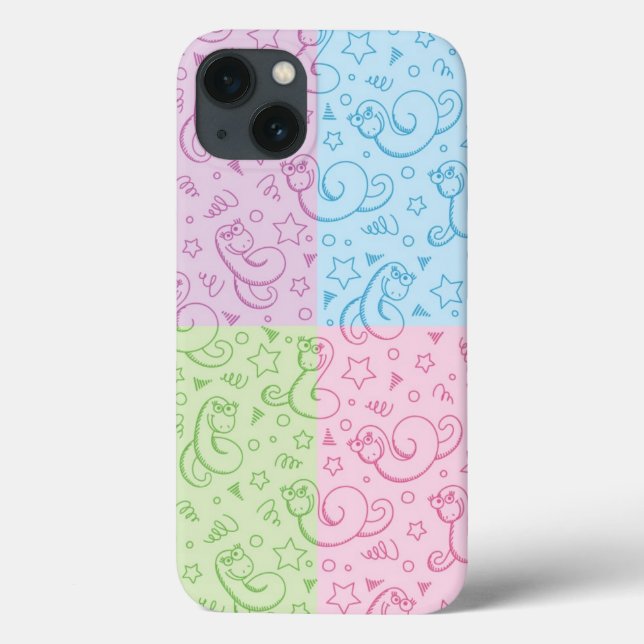 patterns with snakes Case-Mate iPhone case (Back)