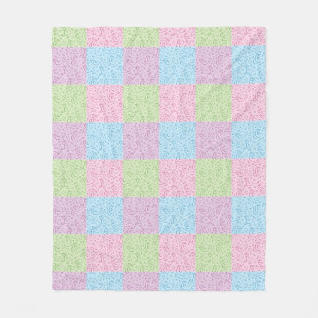 patterns with snakes fleece blanket (Front)