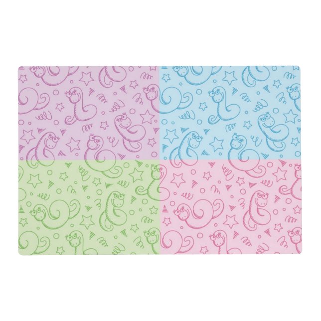 patterns with snakes placemat (Front)