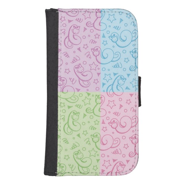 patterns with snakes samsung galaxy wallet case (Front)