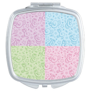 patterns with snakes vanity mirror