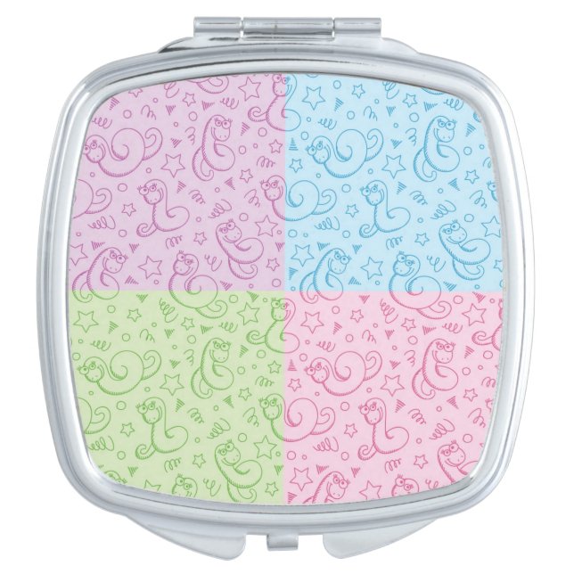 patterns with snakes vanity mirror (Front)