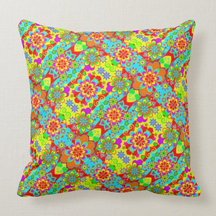 Patternz Hippie Throw Pillow