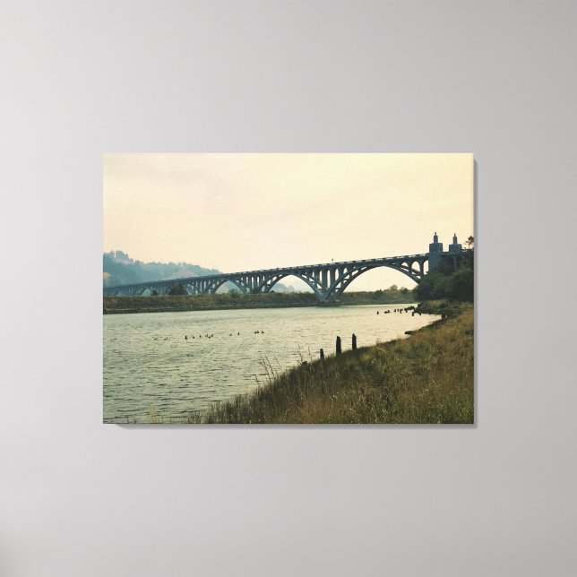 Patterson Bridge, Gold Beach, Oregon Canvas Print (Front)