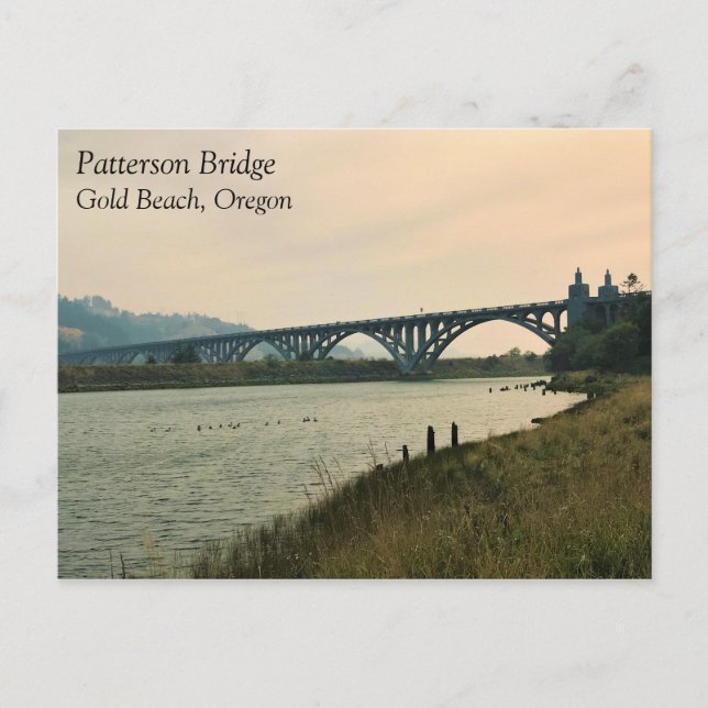 Patterson Bridge, Gold Beach, Oregon Postcard (Front)