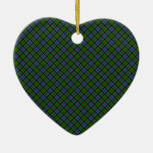 Patterson Clan Tartan Designed Print Ceramic Ornament