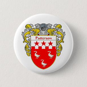 Patterson Coat of Arms (Mantled) Pinback Button