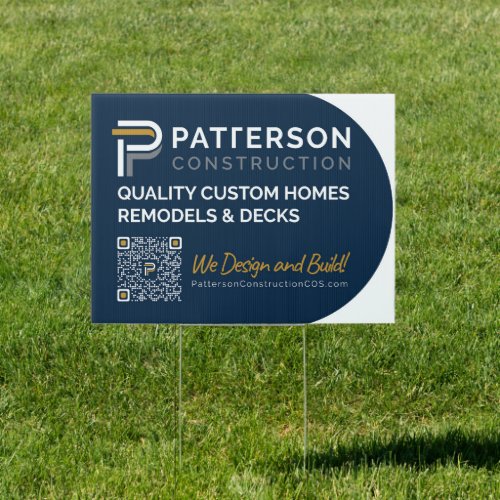 Patterson Construction COS yard sign