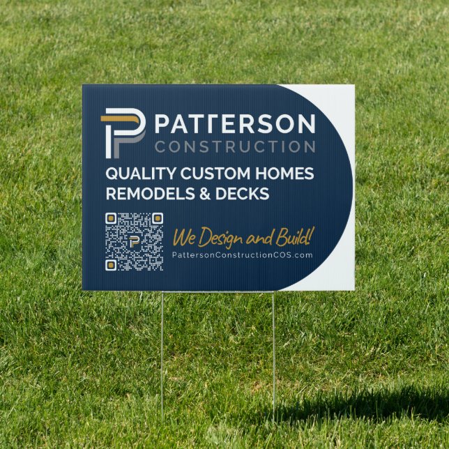 Patterson Construction COS yard sign (Insitu)