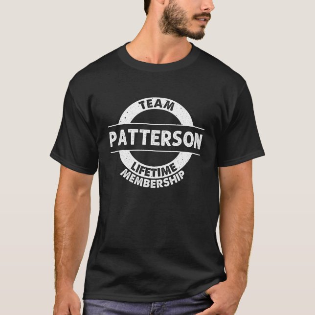 PATTERSON Gift Funny Surname Family Tree Birthday  T-Shirt (Front)