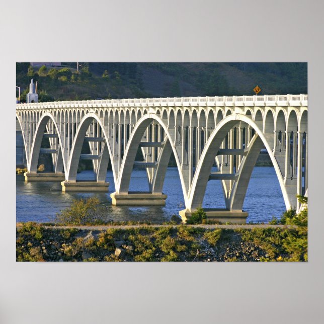 Patterson Memorial Bridge highway 101 over Poster (Front)