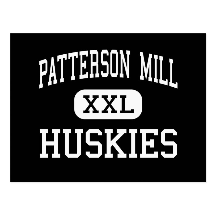 Patterson Mill   Huskies   High   Bel Air Maryland Postcard