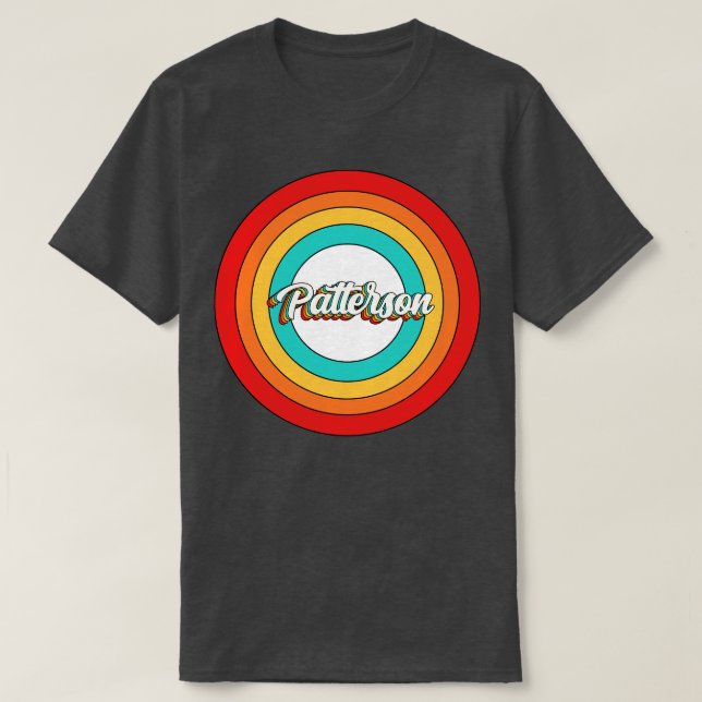 Patterson Name Shirt Vintage Patterson Circle (Design Front)
