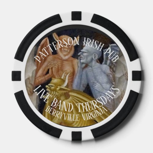 PATTERSON  THE SQUIRMIN VERMIN BERRYVILLE POKER CHIPS