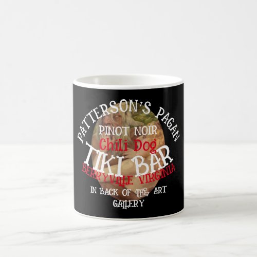 PATTERSONS PAGAN Pinot Noir Chili Dog TIKI Bar VA Coffee Mug