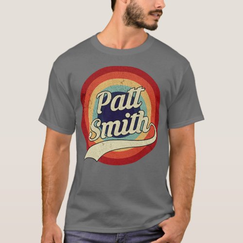 Patti Smith Retro Circle Vintage T_Shirt