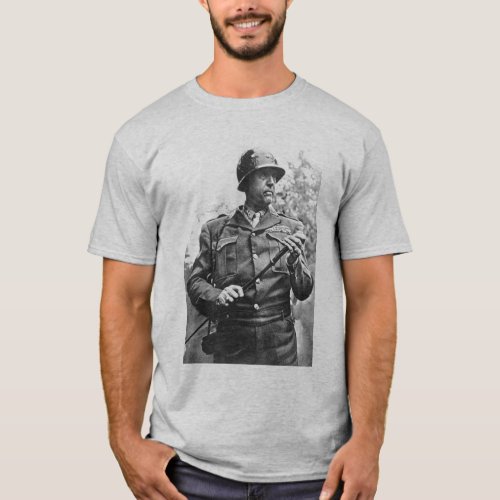 Patton and quote _ grey T_Shirt