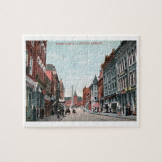 Patton Ave., Asheville, North Carolina Vintage Jigsaw Puzzle