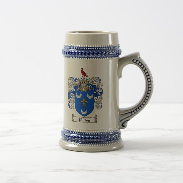 Patton Coat of Arms Stein (Right)