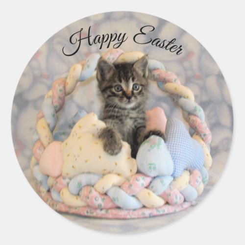 Pattons Easter Basket _ Cat  Kitten Stickers