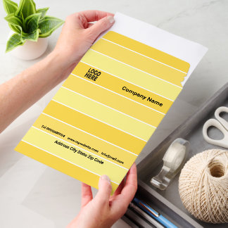 Patttern of three tone yellow stripes and logo envelope mailers