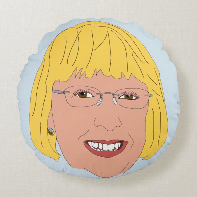 Patty Murray Round Pillow (Front)