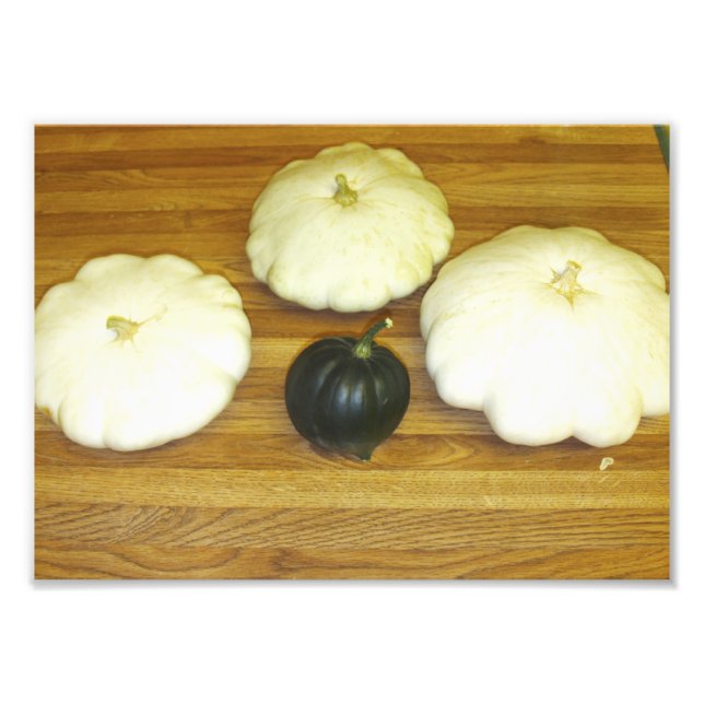 Patty Pan Squash And Acorn Squash Photo Print (Front)