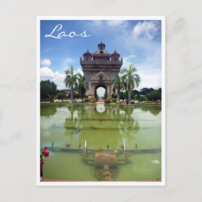 patuxai vientiane postcard (Front)