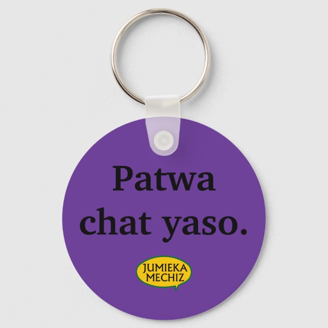 Patwa chat yaso keychain (Front)