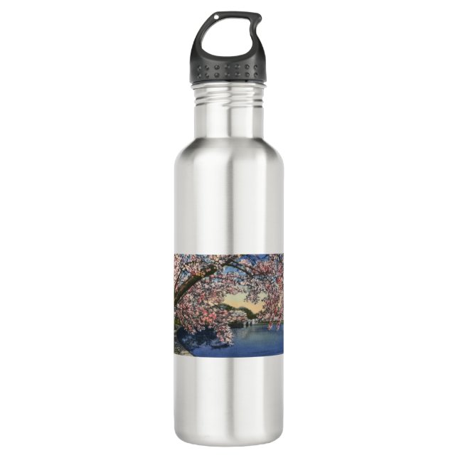 PAU43 Tidal Basin.tif Stainless Steel Water Bottle (Front)