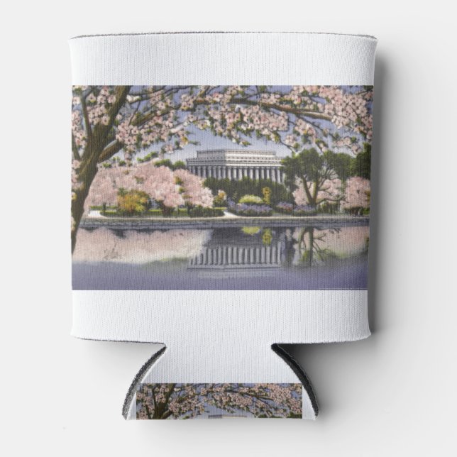 PAU44 Lincoln Memorial.tif Can Cooler (Front)