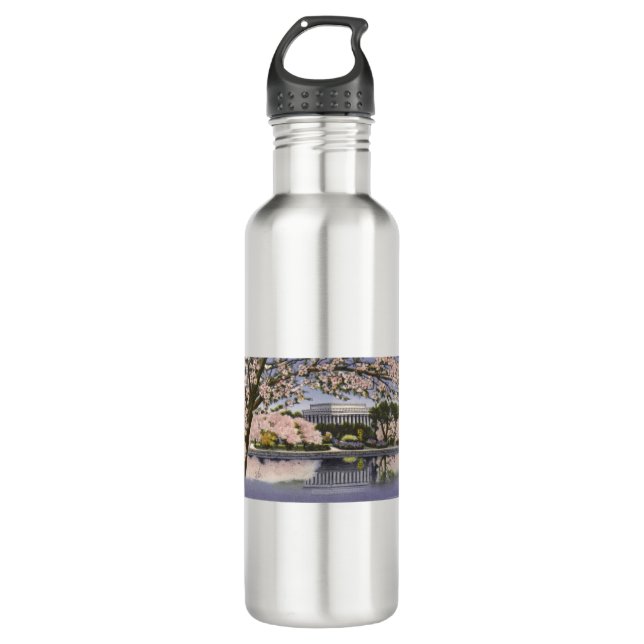 PAU44 Lincoln Memorial.tif Stainless Steel Water Bottle (Front)