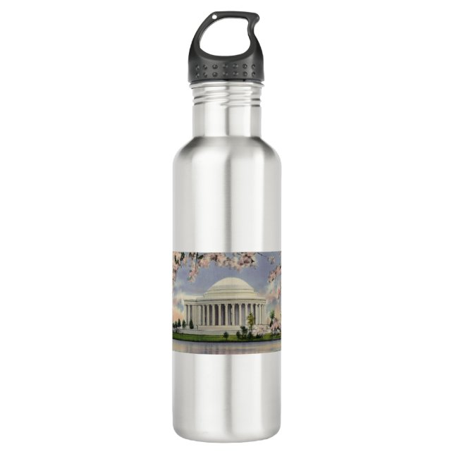 PAU47 Jefferson Memorial 1.tif Stainless Steel Water Bottle (Front)