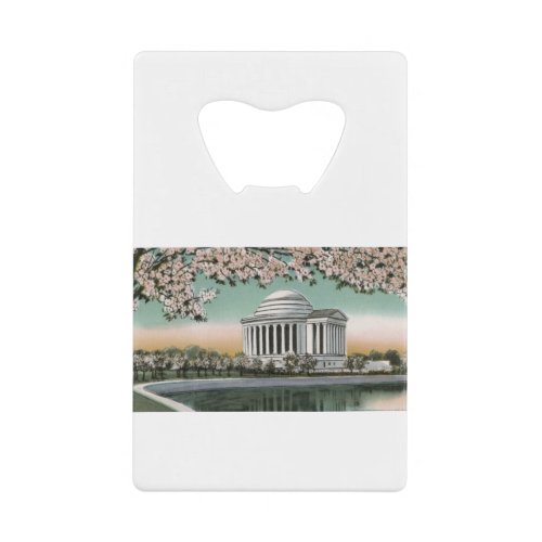 PAU48 Jefferson Memorial 2tif Credit Card Bottle Opener