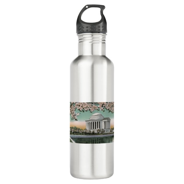 PAU48 Jefferson Memorial 2.tif Stainless Steel Water Bottle (Front)