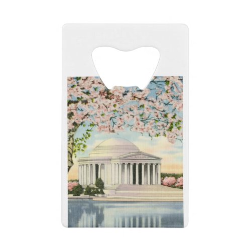 PAU49 Jefferson Memorial 3tif Credit Card Bottle Opener