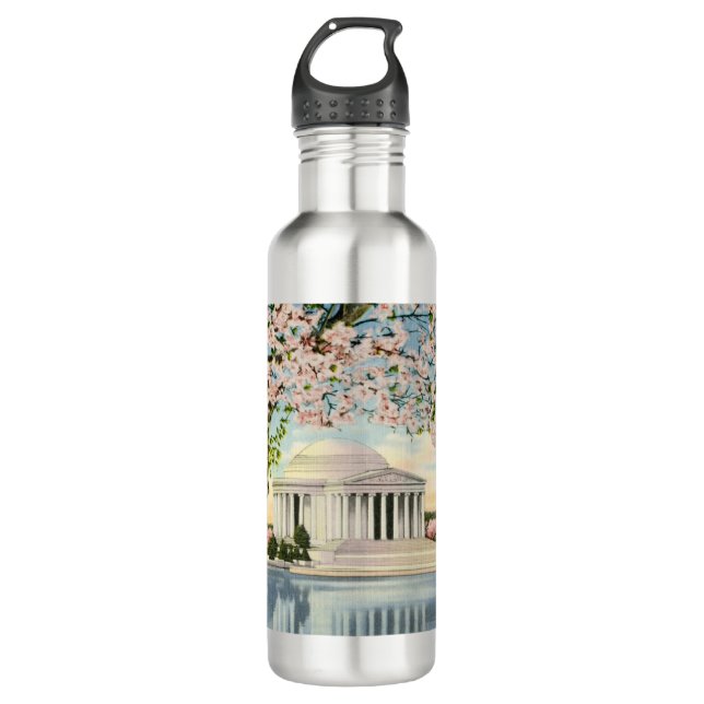 PAU49 Jefferson Memorial 3.tif Stainless Steel Water Bottle (Front)