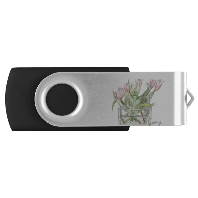 PAU58 Flower 1.tif Flash Drive (Front)