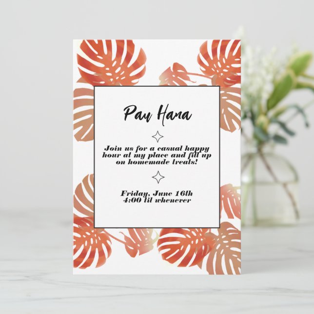 Pau Hana Invites (Standing Front)