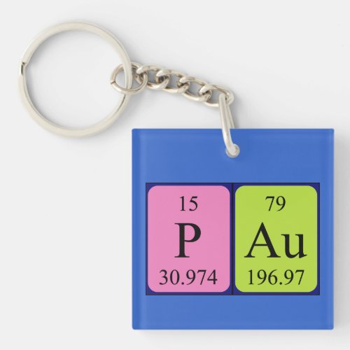 Pau periodic table name keyring
