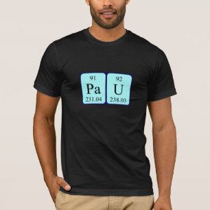 Pau periodic table name shirt