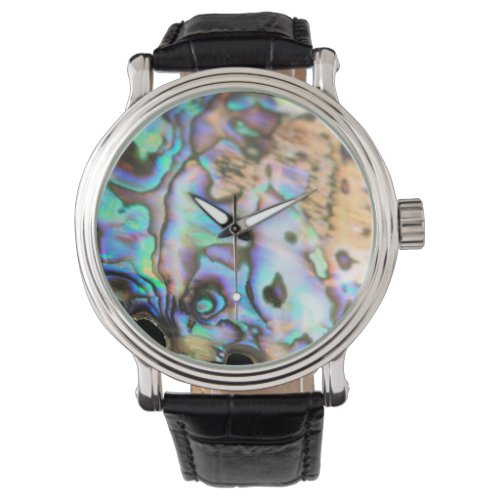 Paua abalone beautiful kiwiana shell watch