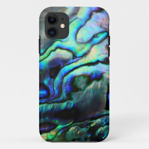 Paua abalone detail iPhone 11 case