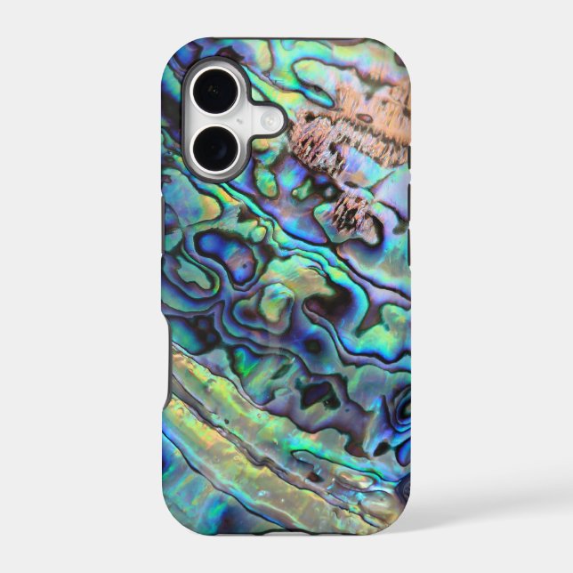 Paua abalone shell detail iphone case (Back)