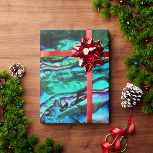 Paua Abalone Shell Wrapping Paper (Holiday Gift)