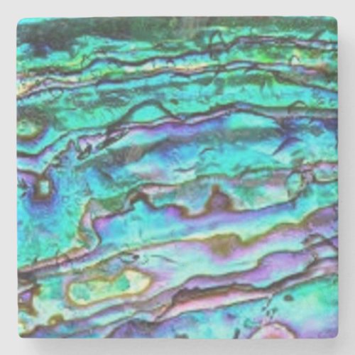 Paua Shell Abalone Marble Coaster