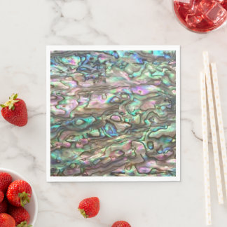 Paua Shell Abalone Natural Luncheon Paper Napkin