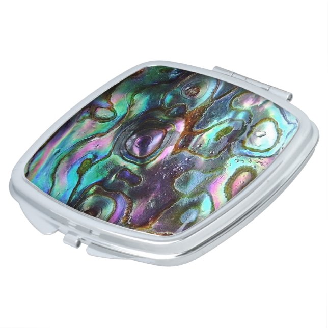 Paua Shell Compact Mirror (Turned)