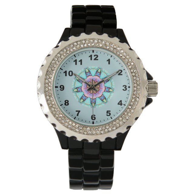 ~ Paua Shell Fractal ~ Watch (Front)